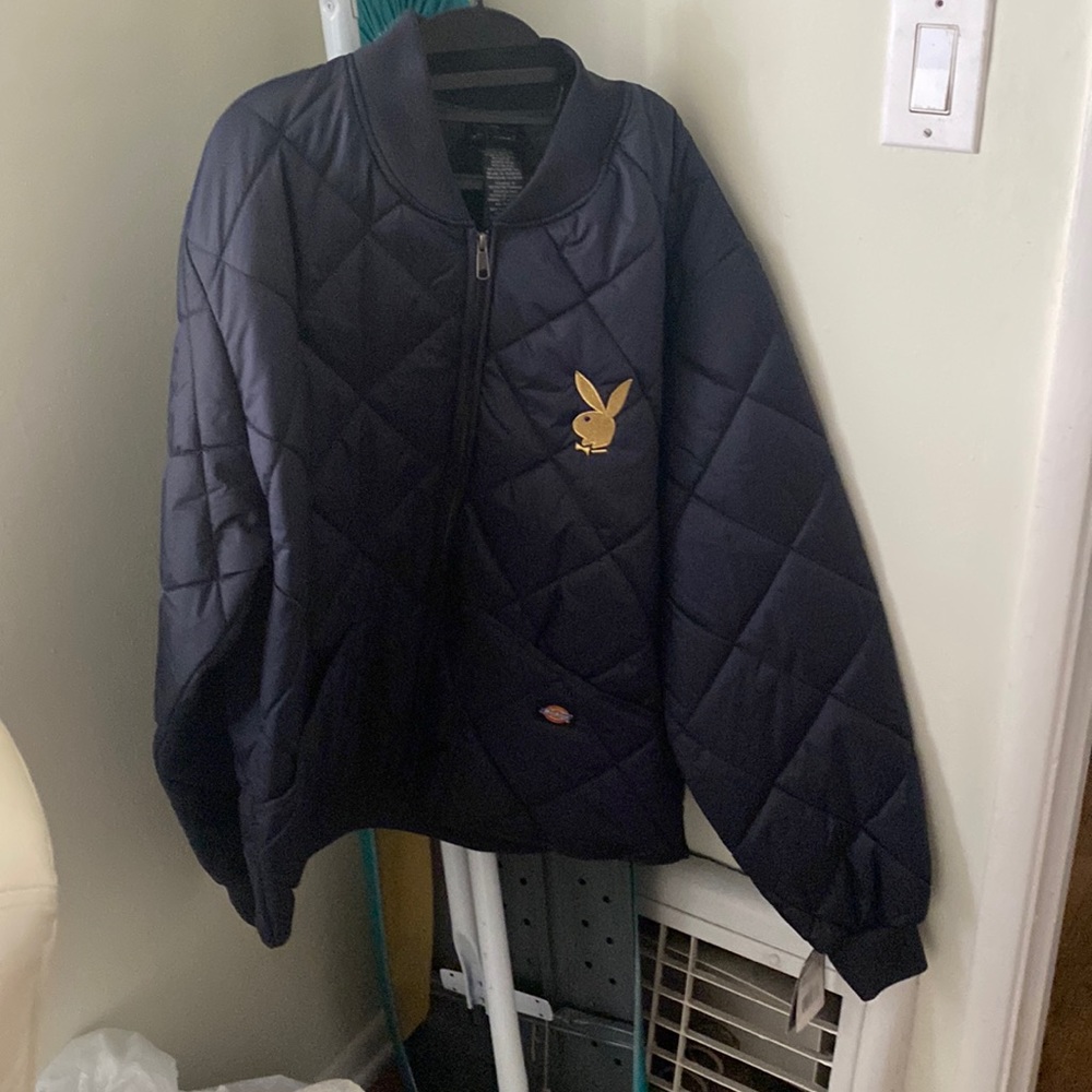 XL Dark Blue Dickies Playboy Bomber Jacket
